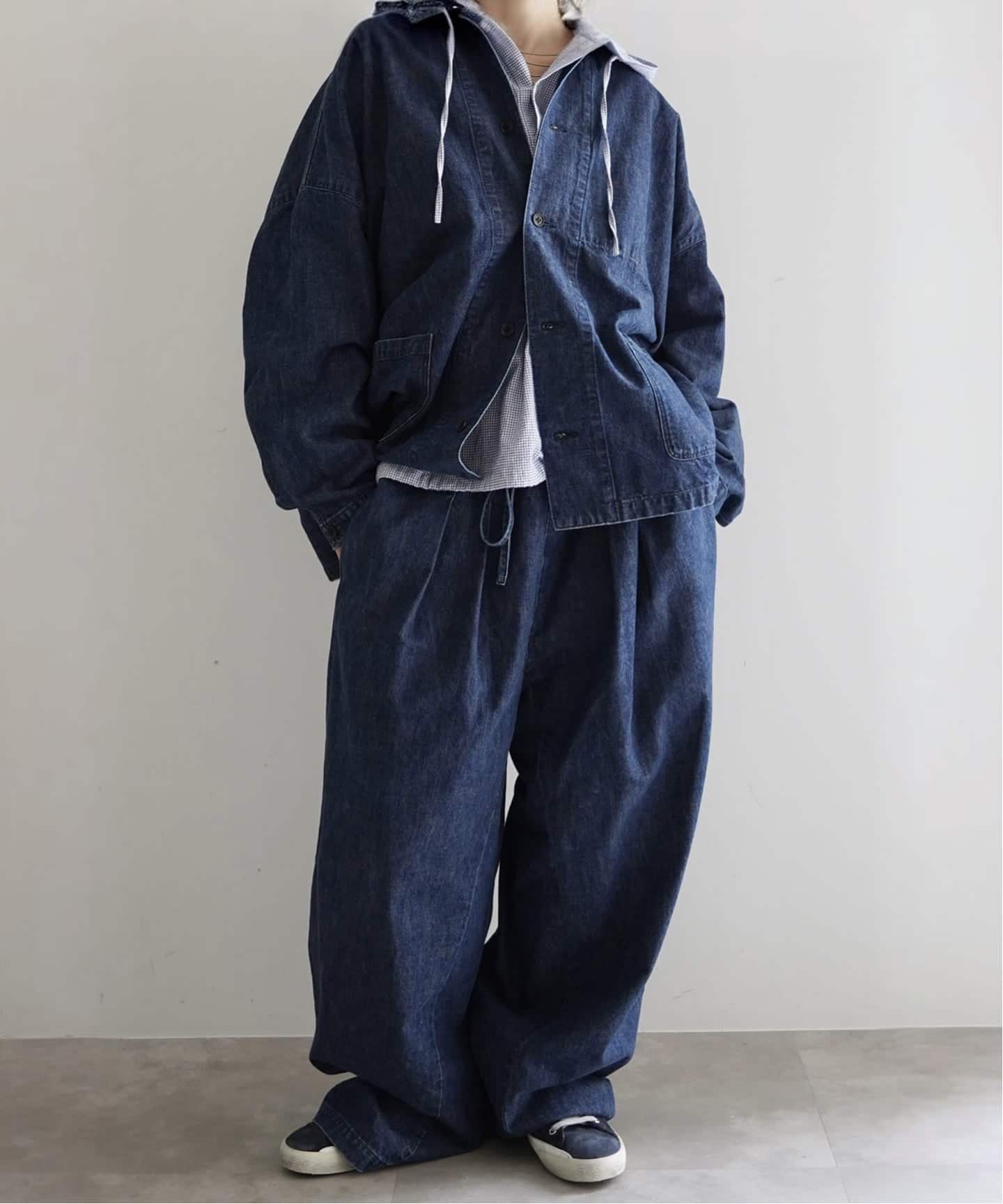 journal standard luxe 10OZデニム カバーオール ジャーナルスタンダード ラックス ジャケット・アウター デニムジャケット ネイビー