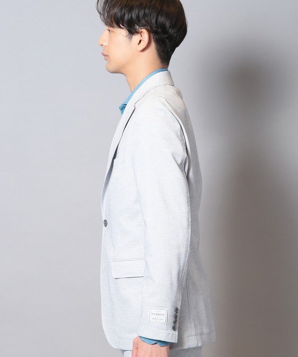 【SALE／50%OFF】CROWDED CLOSET ストレッチテーラードジャケット(セットアップ対応) メンズ ビギ ジャケット・アウター テーラードジャケット・ブレザー ネイビー ホワイト【送料無料】