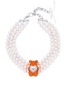 LHP MIKSHIMAI/ミクシマイ/ICONIC BEAR PEARL CHOKER エルエイチピー ファッション雑貨 その他のファッション雑貨 ブルー オ...