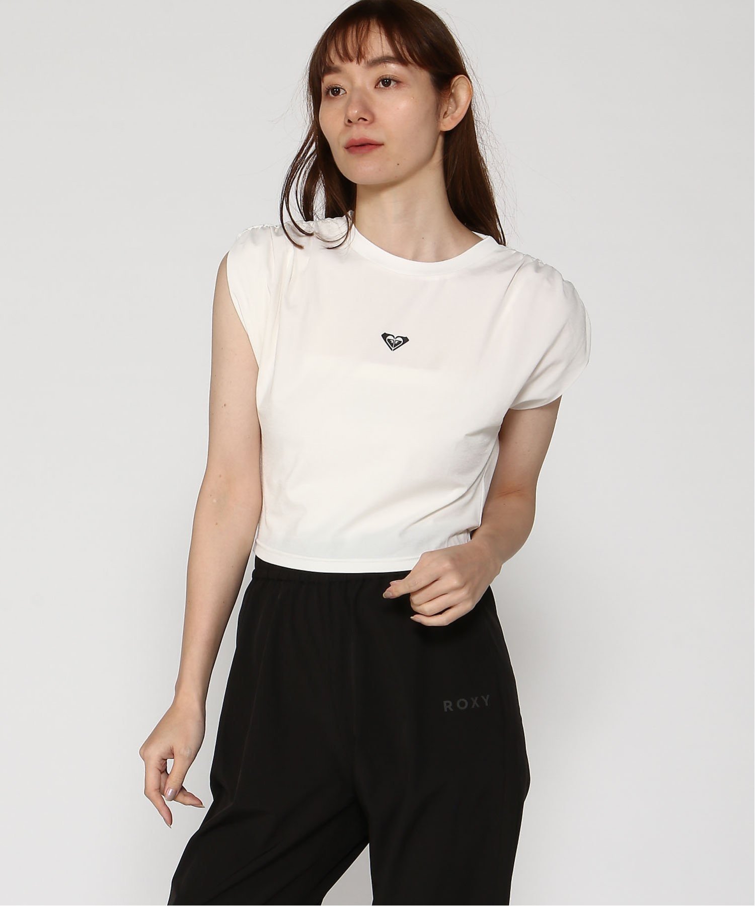 ROXY (W)SINK INTO MY MIND ロキシー トップス カットソー・Tシャツ イエロー ブラック ホワイト