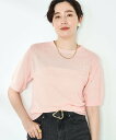 【SALE/40%OFF】2nd NOLLEY'S 《アンサンブル対応》《手洗い可能》フレンチリネン5分袖プルオーバーニット ノーリーズ トップス ニット ブラ...