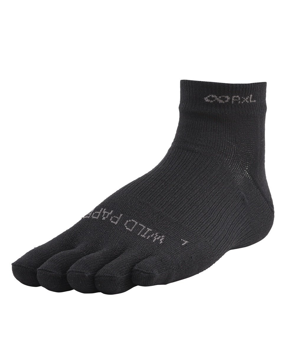 R×L アールエル RxL SOCKS WILD PAPER 5本指 ローラ 靴下・レッグウェア 靴下 ブラック