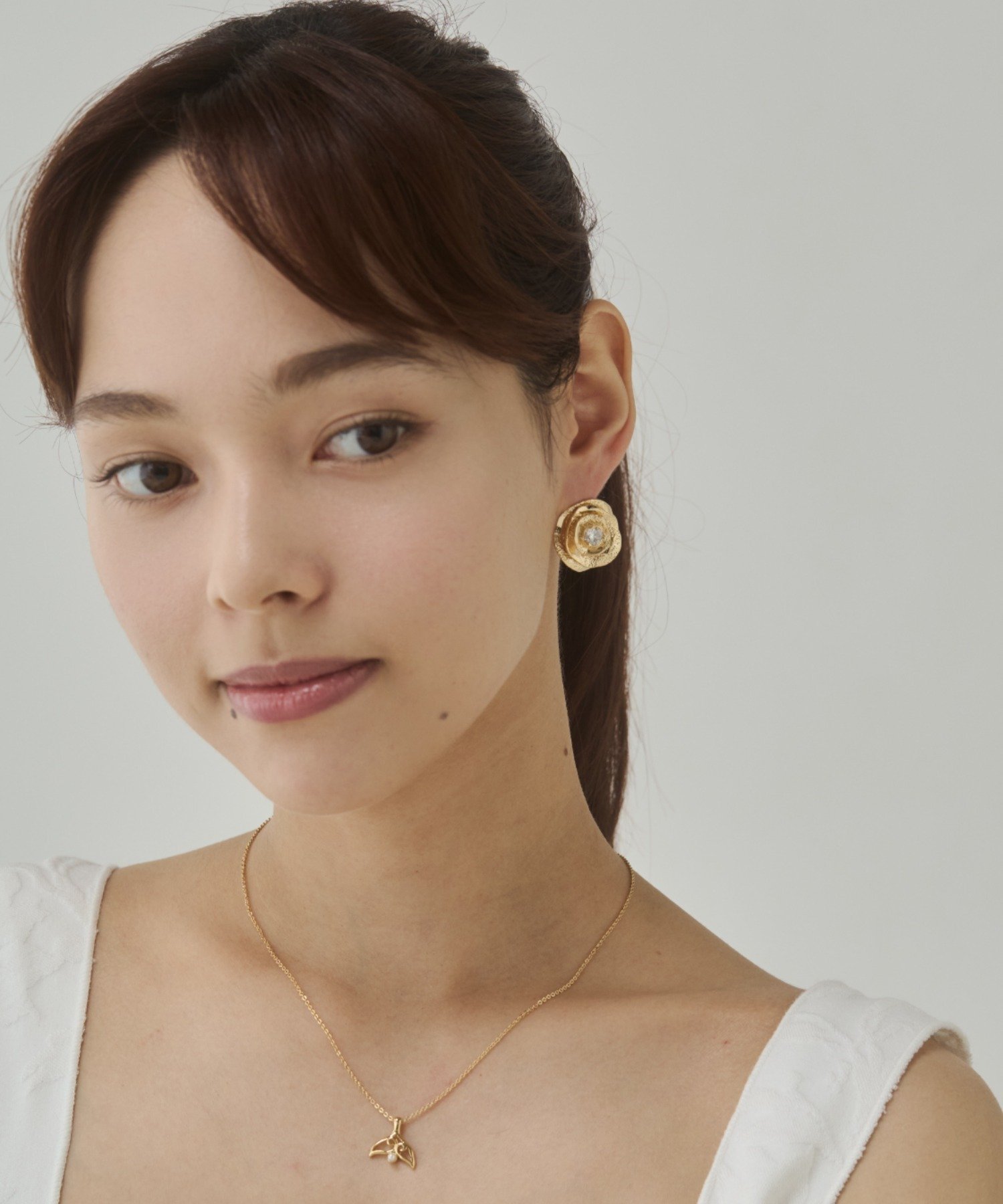 【SALE／40%OFF】ciite' フラワービジューピアス シーテ アクセサリー・腕時計 ピアス ゴールド シルバー