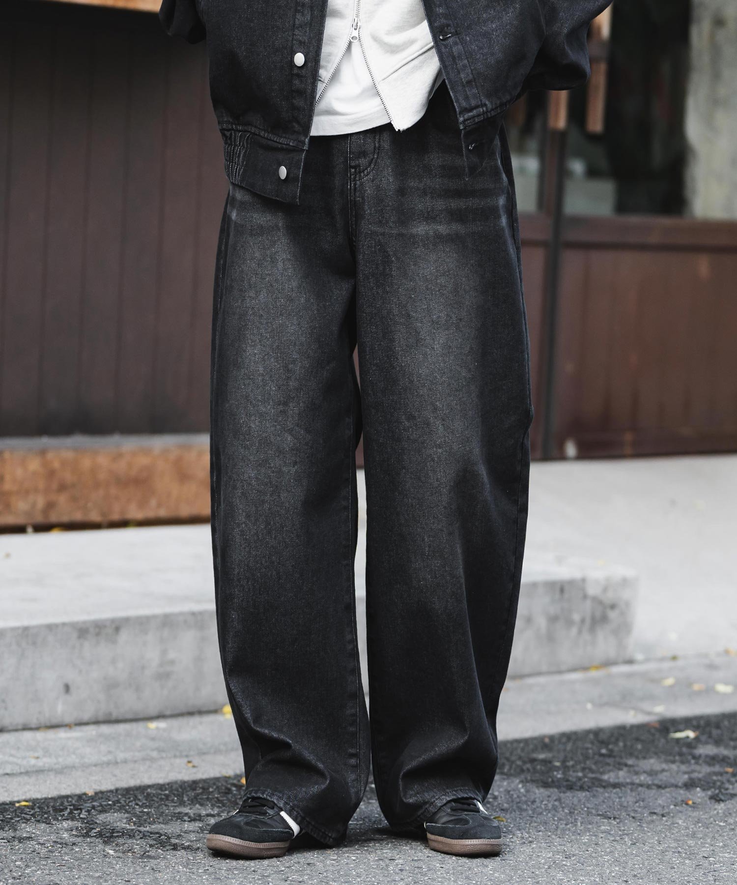 Rocky Monroe 新色追加 ルーズシルエットバギーカーブデニムパンツ ロッキーモンロー パンツ ジーンズ・デニムパンツ ブルー ブラック ブラウン