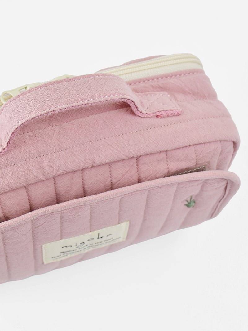 migoka 【migoka】おでかけポーチ おむつポーチ キルティング アヴェンチュラ マタニティウェア・ベビー用品 マザーズバッグ・おむつポーチ ベージュ ピンク