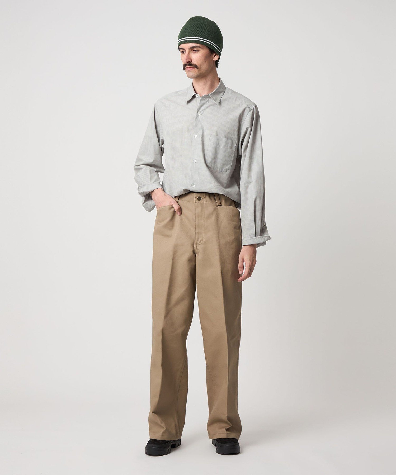 Steven Alan ＜Steven Alan＞ 60 コンパクトヤーン チェック レギュラーカラー シャツ NARROW ユナイテッドアローズ アウトレット トップス シャツ・ブラウス グレー ネイビー