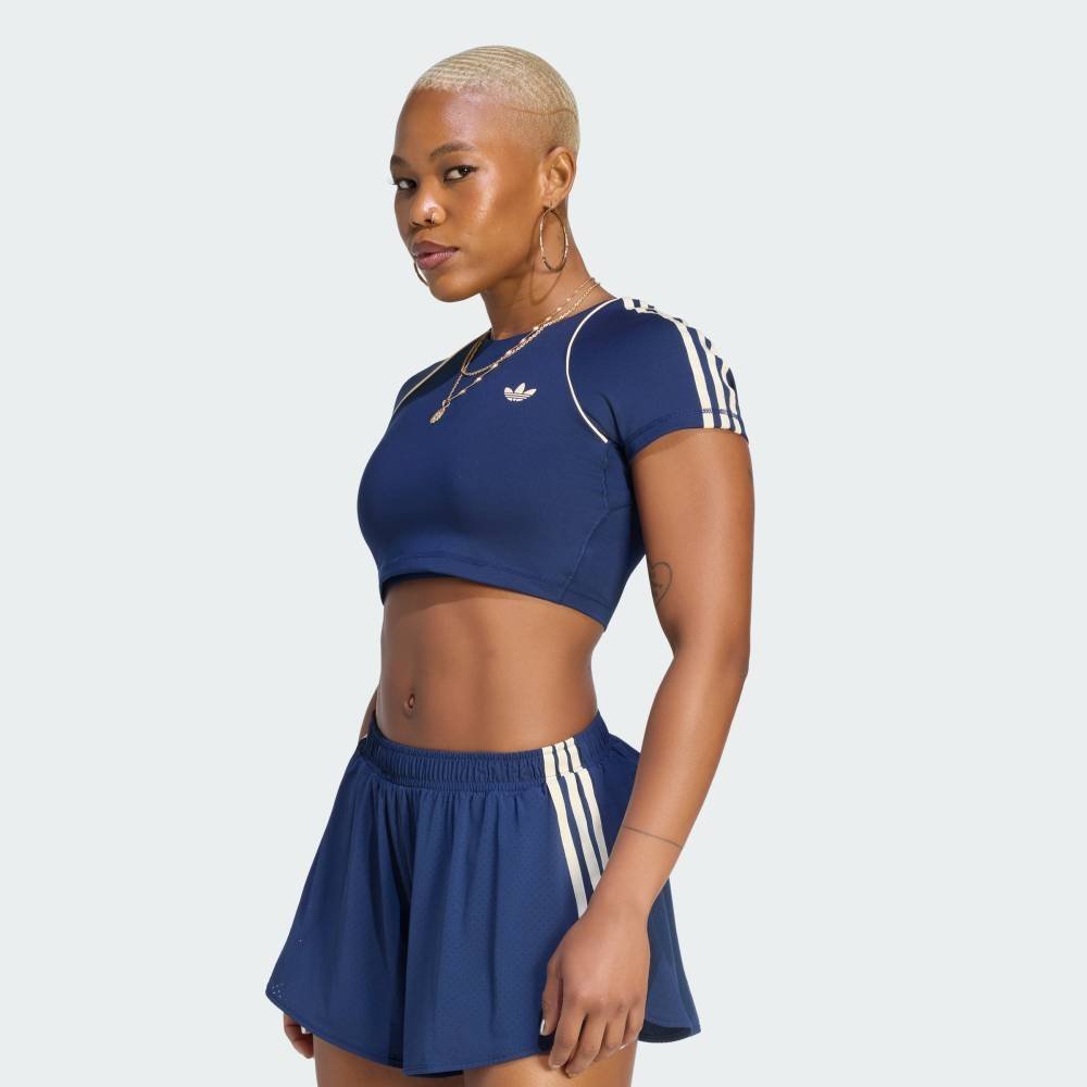 adidas 【公式】アディダス adidas 返品可 アディダス オリジナルス スポーツ SST ブラTシャツ アディダス インナー・ルームウェア ブラジャー ブルー【送料無料】