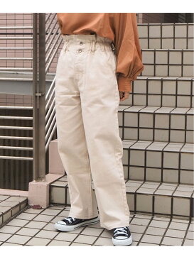 tiptop tiptop/<web限定>セミワイドハイウエストデニム ティップトッププラスポケット パンツ/ジーンズ ストレートジーンズ ホワイト ブラック ネイビー ブルー