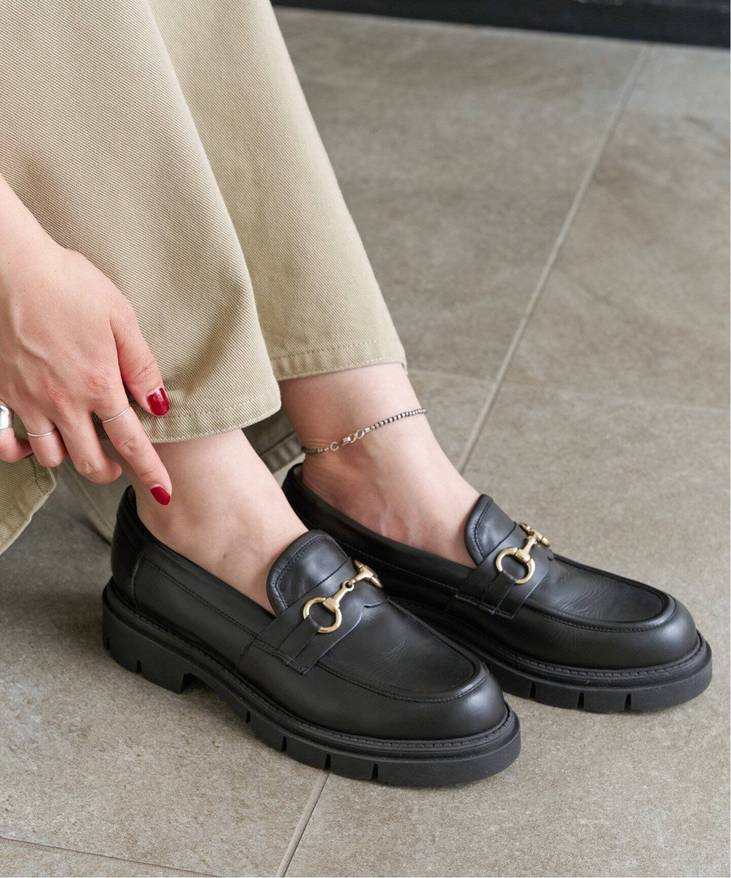 Spick & Span ≪追加≫CORSO ROMA 9 / コルソローマノーヴェビットローファー OLGA 1821 スピックアンドスパン シューズ・靴 ローファー ブラック【送料無料】のサムネイル