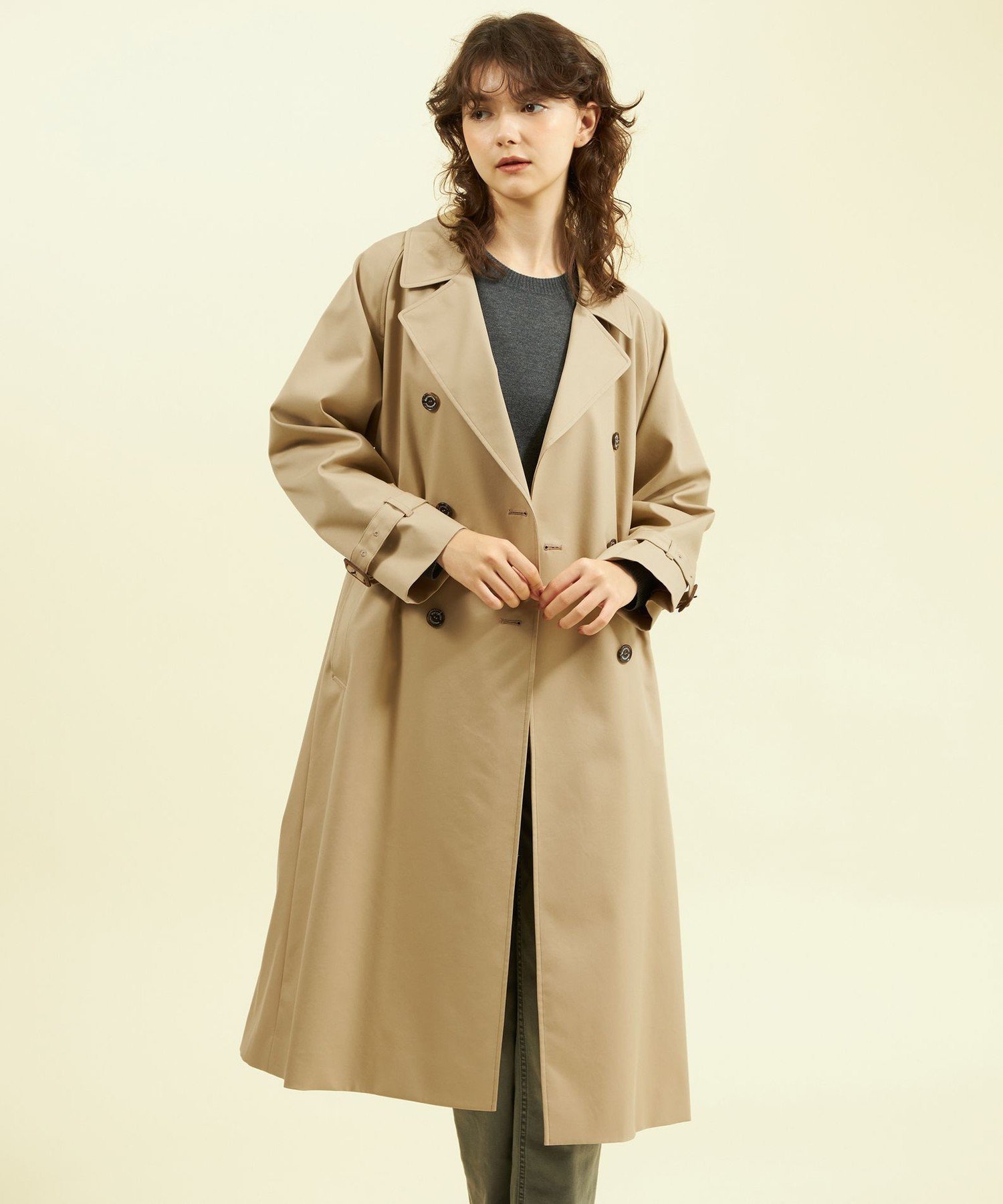 【SALE／54%OFF】MACKINTOSH PHILOSOPHY 【WEB&一部店舗限定】ソフトギャバジントレンチコート マッキントッシュ フィロソフィー ジャケット・アウター トレンチコート ベージュ【送料無料】のサムネイル