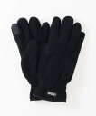 【SALE/30%OFF】AIGLE タッチパネル対応 フリースグローブ エーグル ファッション雑貨 手袋 ブラック【送料無料】
