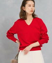 【SALE/50%OFF】URBAN RESEARCH ROSSO アンチピリングVネックシームレスニット アーバンリサーチロッソ トップス ニット グレー ホワイト レッド【送料無料】(4)