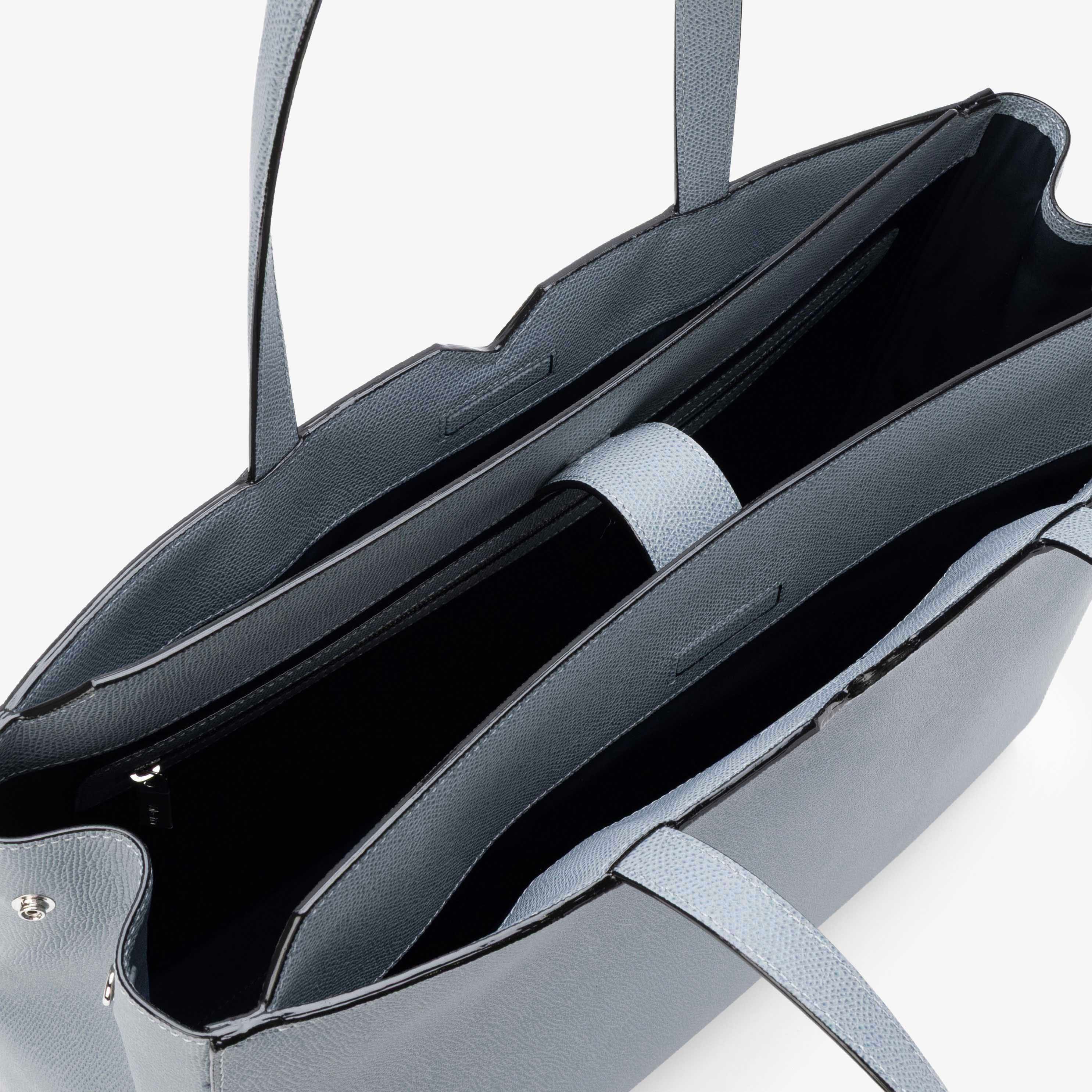 【公式】Vライン ホリゾンタル ショッピングバッグ ヴァレクストラ バッグ トートバッグ ブルー