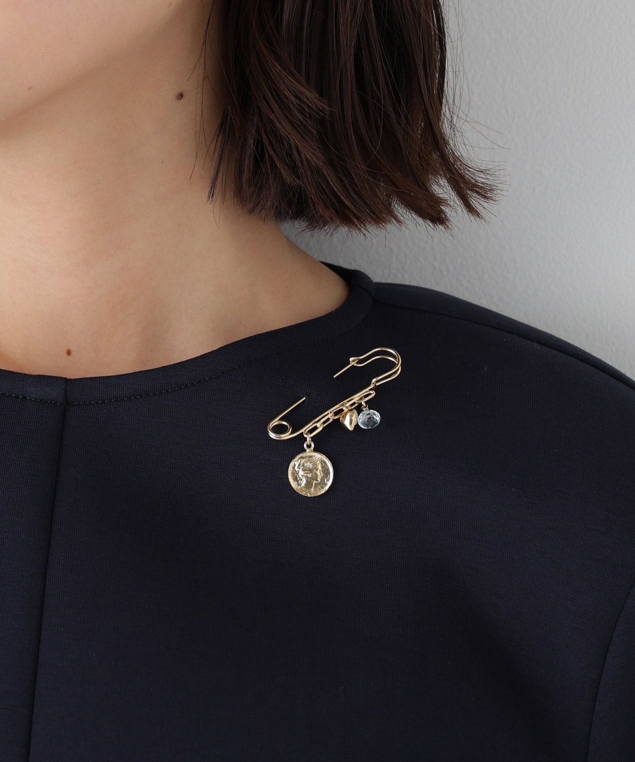 human woman Junco Paris コインブローチ ヒューマン ウーマン ファッション雑貨 その他のファッション雑貨 ゴールド【送料無料】