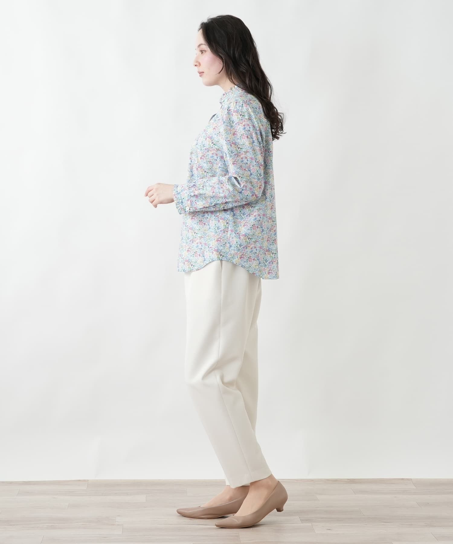 Leilian PLUS HOUSE 【店頭人気】シャツブラウス レリアン プラスハウス トップス シャツ・ブラウス レッド