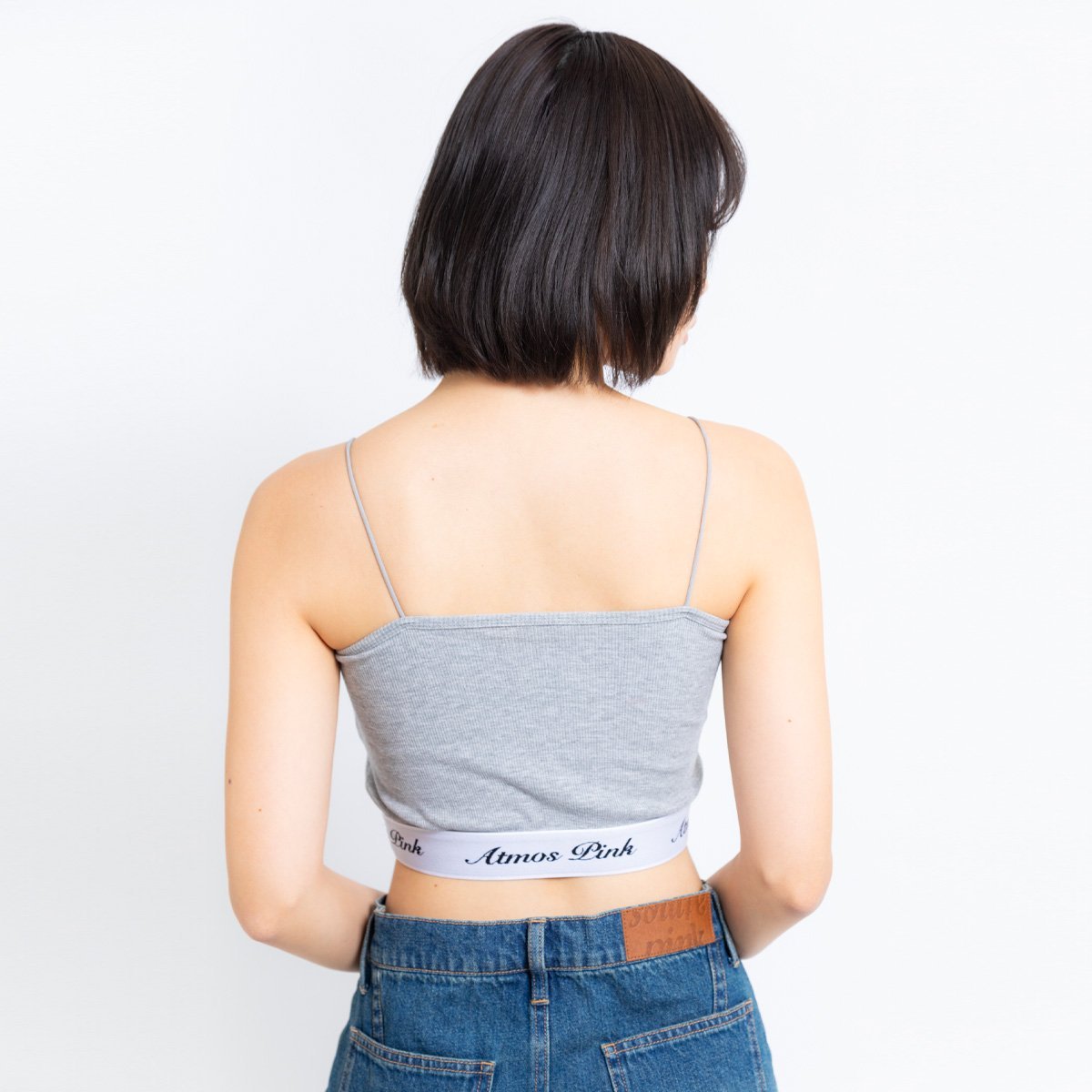 atmos pink atmos pink Basic inner wear mid GRAY アトモス トップス ノースリーブ・タンクトップ グレー