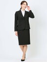 【SALE/25%OFF】m.f.editorial リクルート 2ボタンジャケット+タイトスカート 黒無地 レディース セットアップ スーツ ジャケット ビジ...
