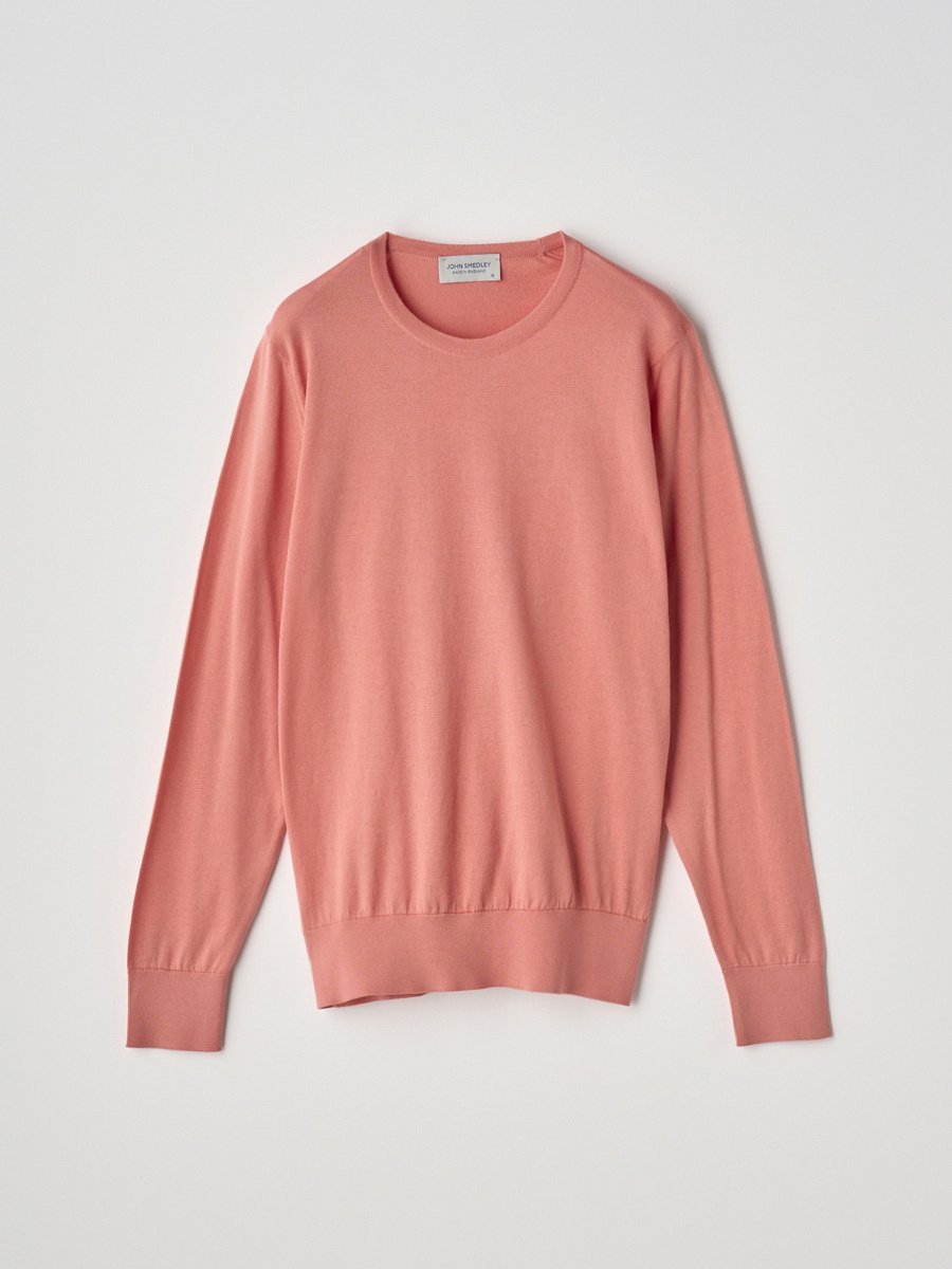 ジョンスメドレー トップス レディース JOHN SMEDLEY Round neck Long sleeved Sweater ｜ EVONNE ｜ 30G MODERN FIT ジョンスメドレー トップス ニット オレンジ【送料無料】