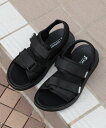 【SALE/10%OFF】aimoha KIDS 【shoes365】子供用 ダブルマジックテープ サンダル アイモハ シューズ・靴 サンダル ピンク ブラック カーキグリーン