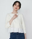 【SALE/10%OFF】Maglie par ef-de 《大きいサイズ》ラメスパンコールツイードブラウス《M Maglie le cassetto》 マーリ...