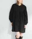 【SALE/30%OFF】Sonny Label コットンギャザーチュニックブラウスミニワンピース サニーレーベル ワンピース・ドレス ワンピース ブラック ピンク【送料無料】