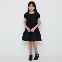 branshes 【b.+A】金子綾/スモッキング刺繍ワンピース ブランシェス ワンピース・ドレス ワンピース ブラック ホワイト