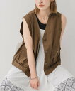 【SALE/10%OFF】RETRO GIRL ツイルベスト レトロガール トップス ベスト・ジレ ベージュ