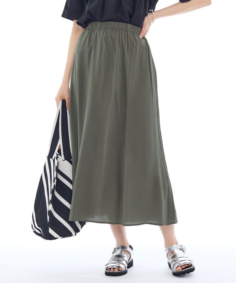 【SALE／64%OFF】INDIVI タンブラーフレアスカート インディヴィ スカート ロング・マキシスカート ピ..