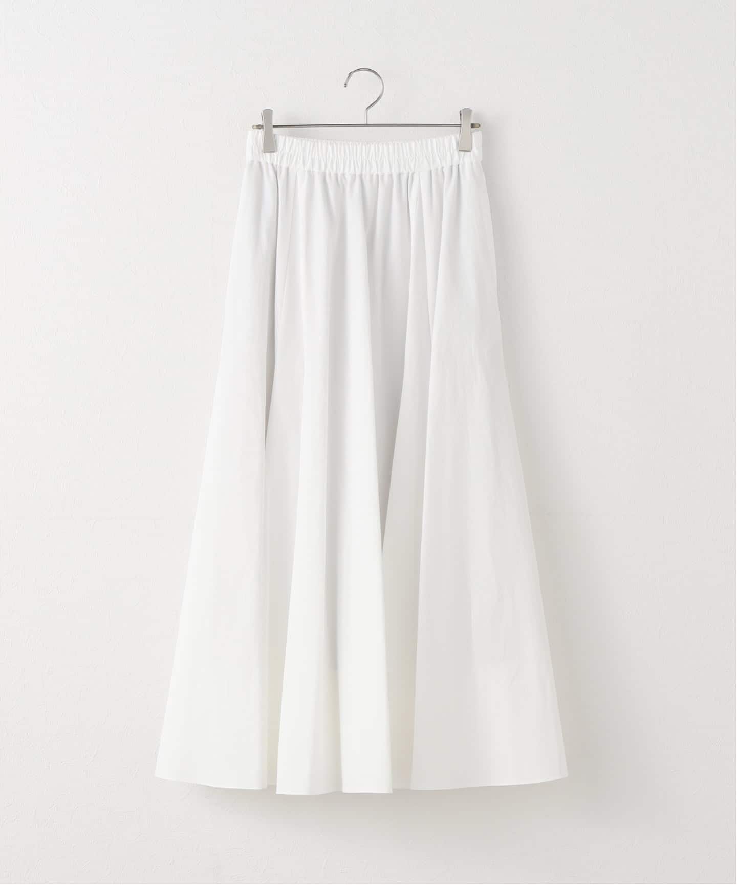 Spick & Span ソフトツイルギャザースカート スピックアンドスパン スカート ロング・マキシスカート ホワイト【送料無料】(4)