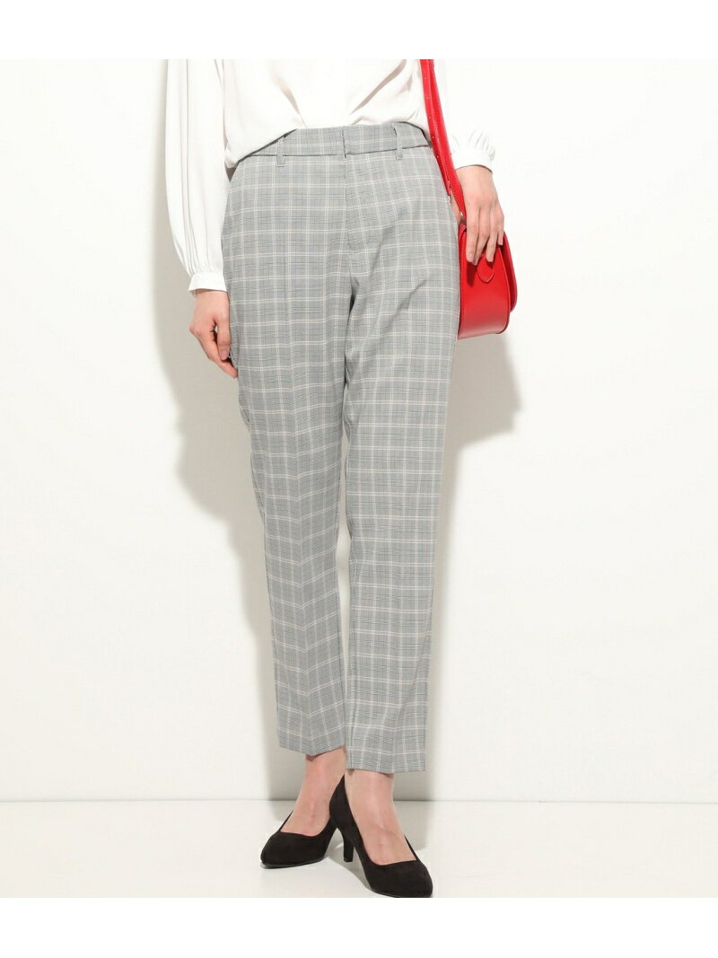 【SALE／70%OFF】VIS チェック柄イージーパンツ ビス パンツ その他のパンツ ブラック グレーのサムネイル