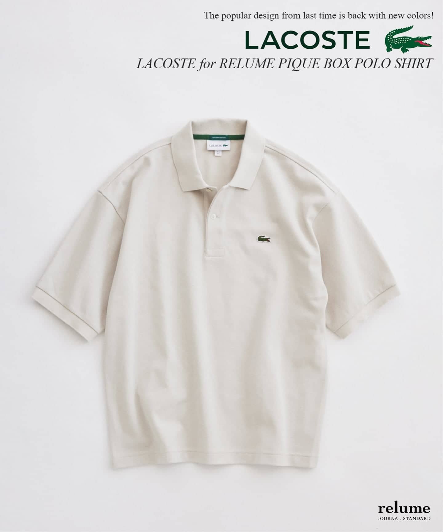 JOURNAL STANDARD relume LACOSTE / ラコステ 別注 ボックスシルエット ポロシャツ...