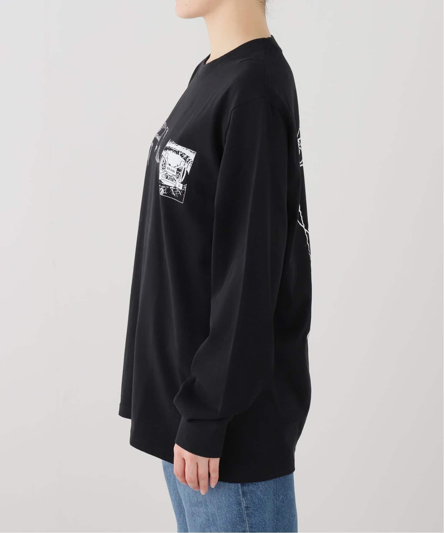 Oriens JOURNAL STANDARD 【BRAIN DEAD/ブレインデッド】 MULTI VISION LONG SLEEVE SHIR オリエンス ジャーナルスタンダード トップス カットソー・Tシャツ ブラック