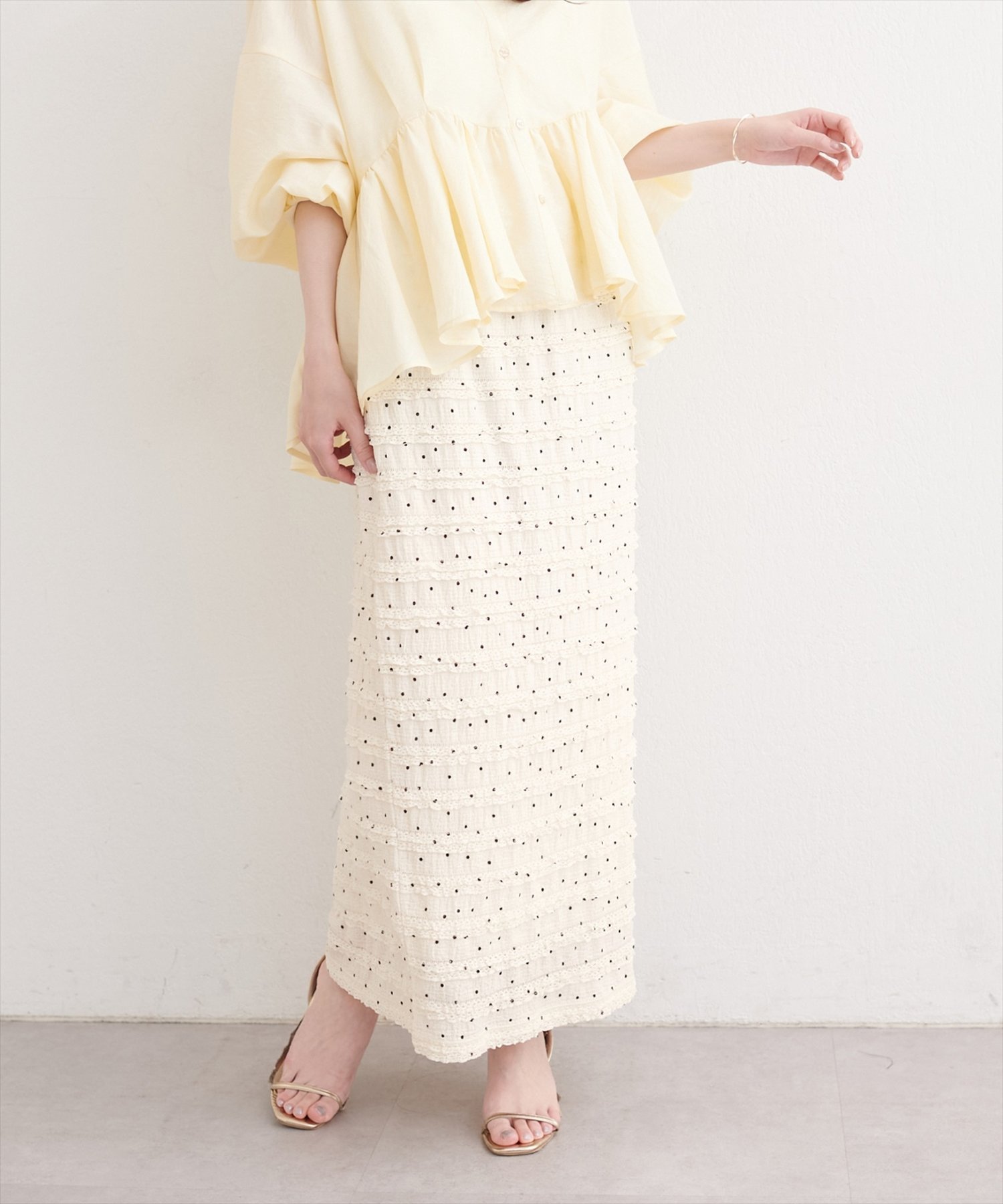 natural couture フリルカットスカート ナチュラルクチュール スカート その他のスカート