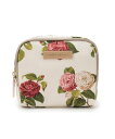LAURA ASHLEY HOME カミール柄 ポーチ ローラ アシュレイ 財布・ポーチ・ケース ポーチ ネイビー ホワイト ピンク