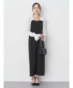 アースミュージック&エコロジー 服 レディース 【SALE／50%OFF】earth music&ecology ショルダードッキングワンピース セレモニー/結婚式/ロング丈 アースミュージック&エコロジー ワンピース・ドレス ワンピース ブラック ベージュ ブラウン