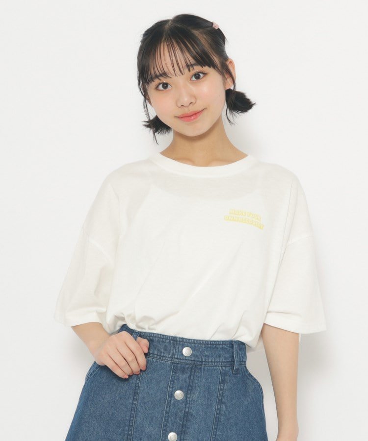 PINK-latte フードモチーフTシャツ ピンク ラテ トップス カットソー・Tシャツ ホワイト グレー ブルーのサムネイル