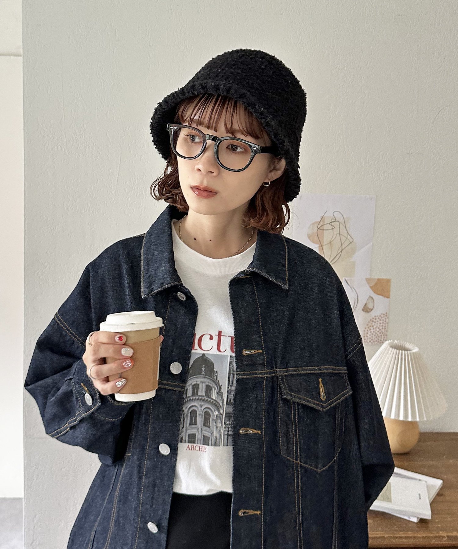 Discoat フラッフィーバケットハット ディスコート 帽子 その他の帽子 ベージュ ブラック【送料無料】