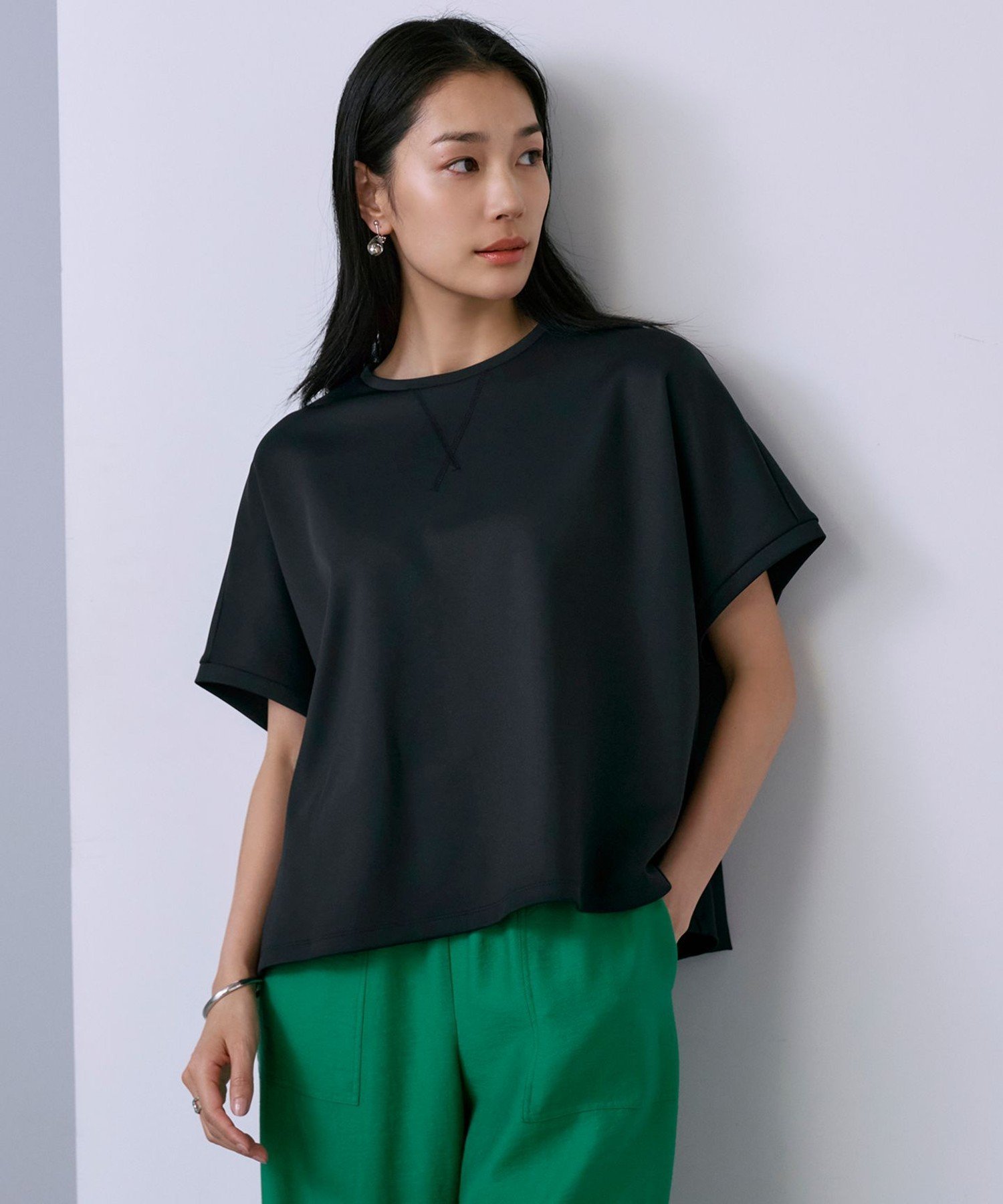 ICB 【洗える】サマーダンボール プルオーバー アイシービー トップス カットソー・Tシャツ ホワイト ブラック イエロー