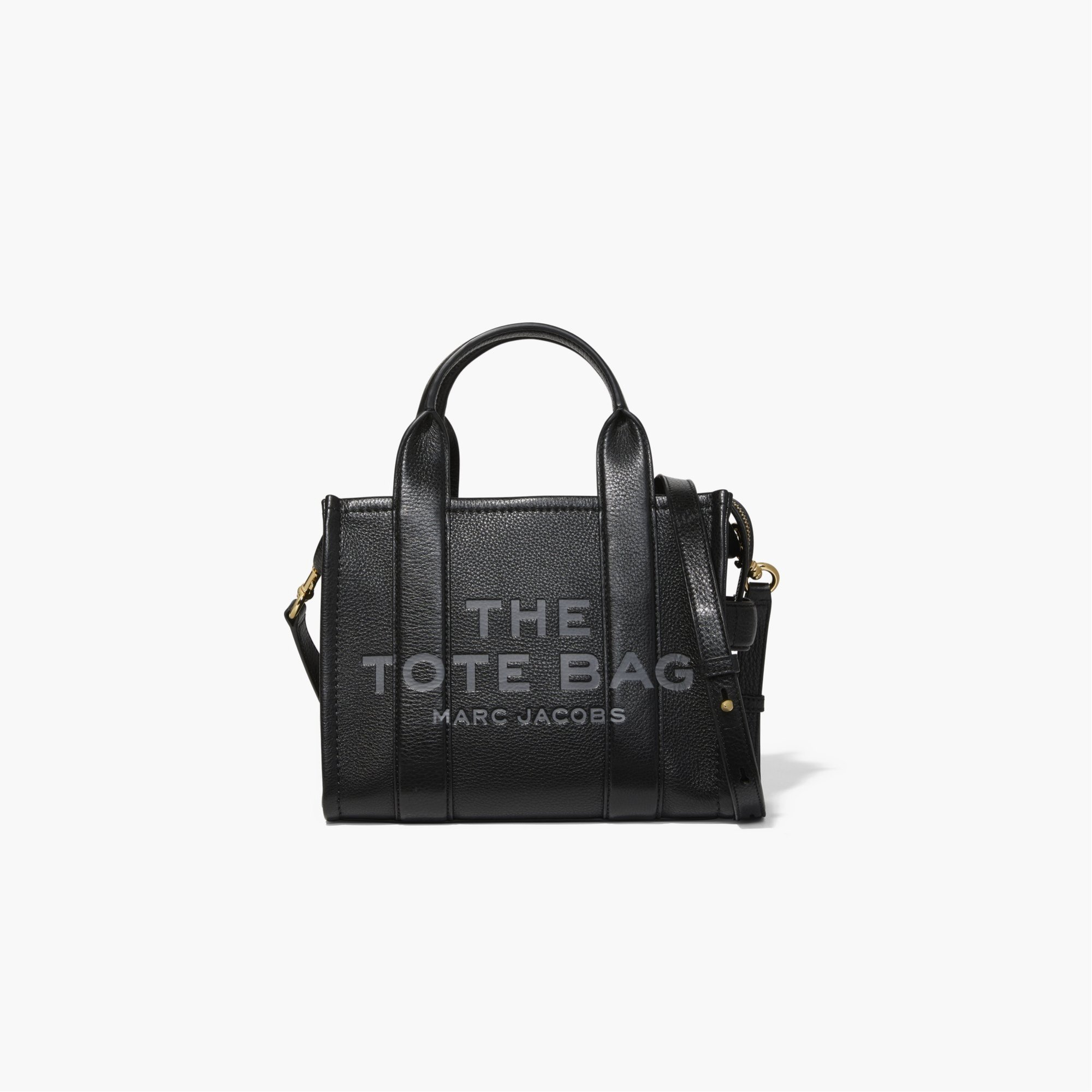 マークジェイコブス バッグ（レディース） MARC JACOBS 【公式】THE LEATHER SMALL TOTE BAG/ザ レザー スモール トートバッグ マーク ジェイコブス バッグ トートバッグ ブラック【送料無料】