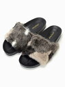 【SALE/10%OFF】amelier MAJESTIC LEGON フェイクファーサンダル マジェスティックレゴン シューズ【RBA_S】【RBA_E】