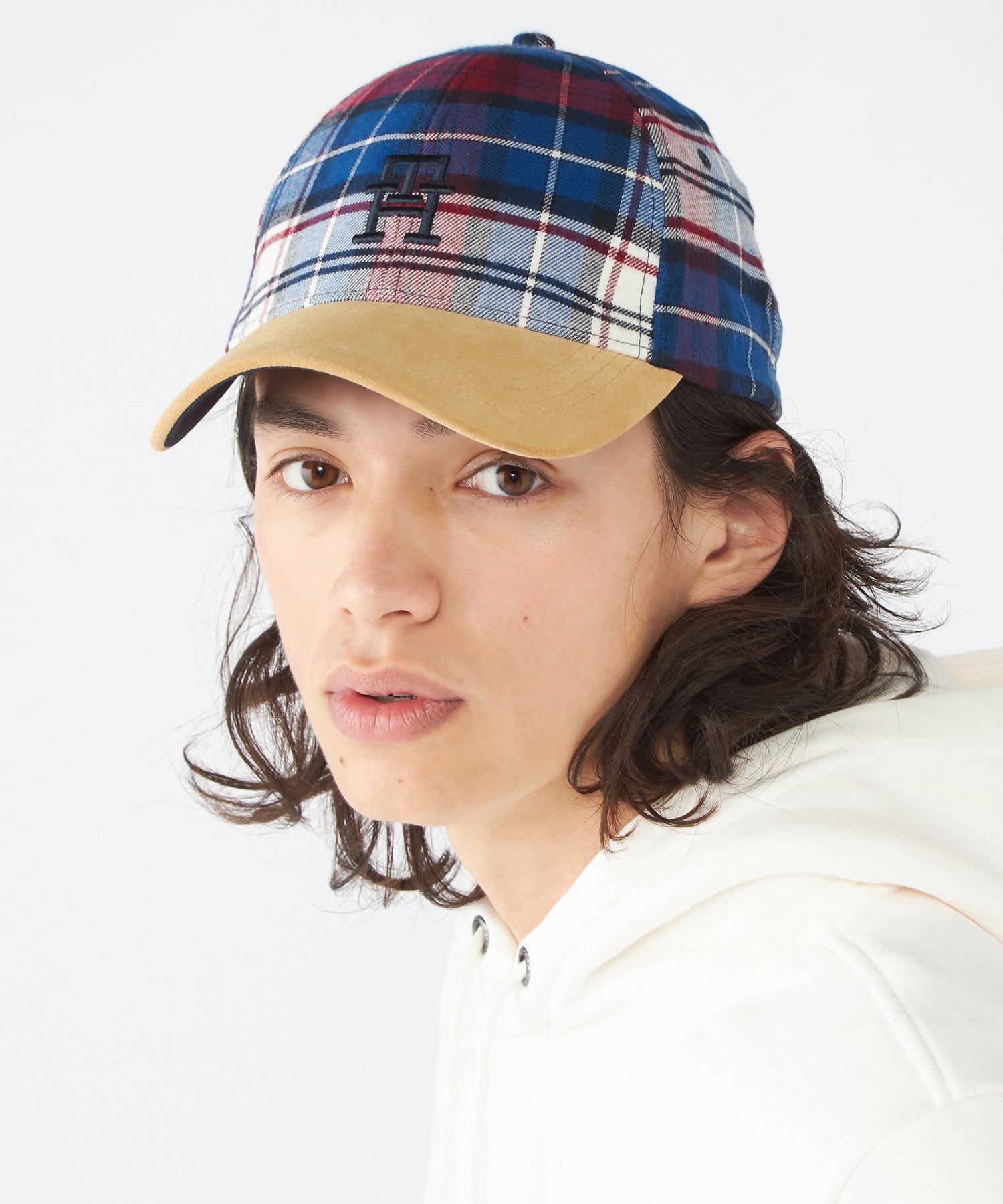 トミー ヒルフィガー キャップ メンズ 【SALE／40%OFF】TOMMY HILFIGER (M)TOMMY HILFIGER(トミーヒルフィガー) モノグラムタータンキャップ トミーヒルフィガー 帽子 キャップ ブルー【送料無料】