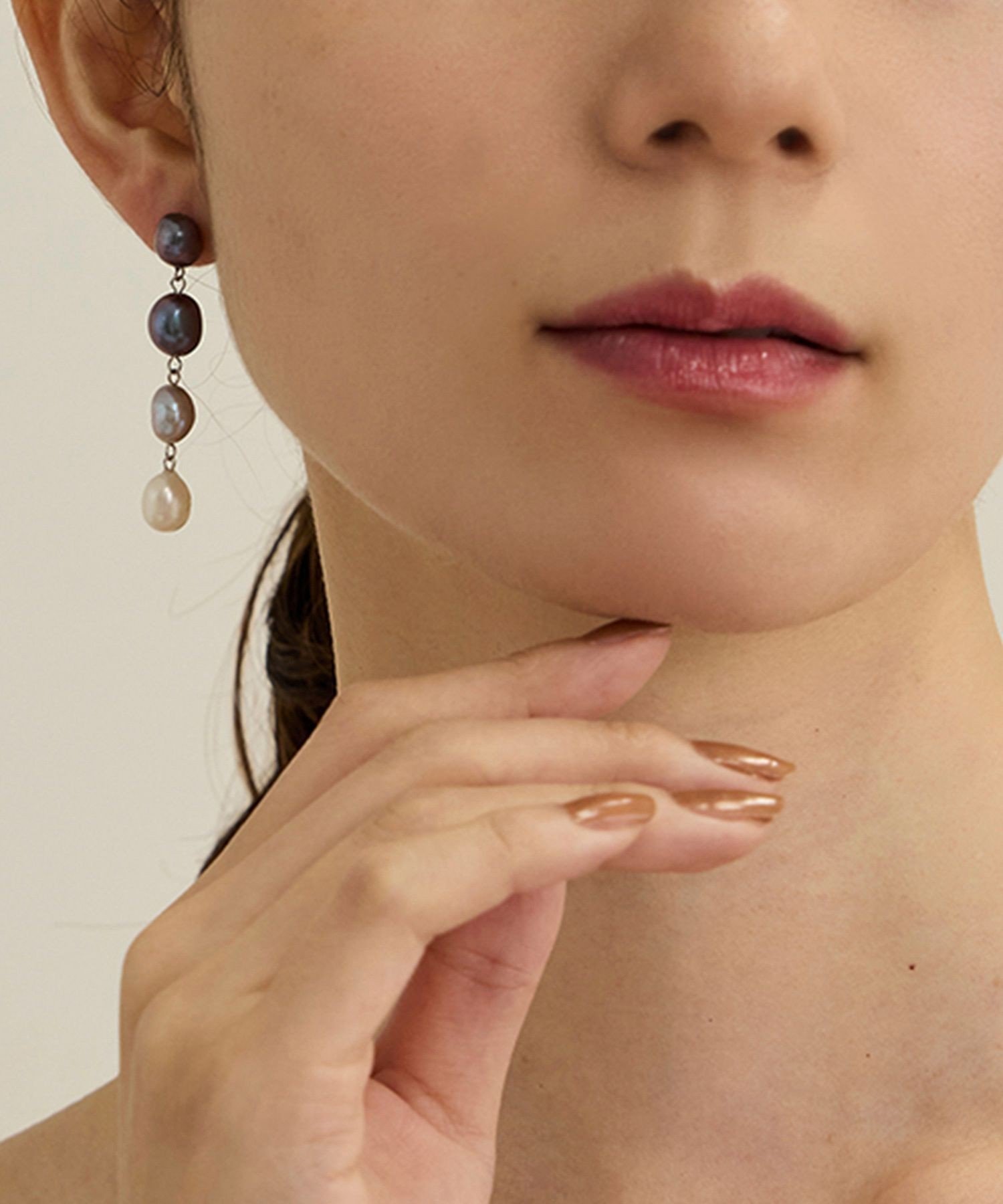 ROPE' グラデーションパールピアス ロペ アクセサリー・腕時計 ピアス ブルー【送料無料】