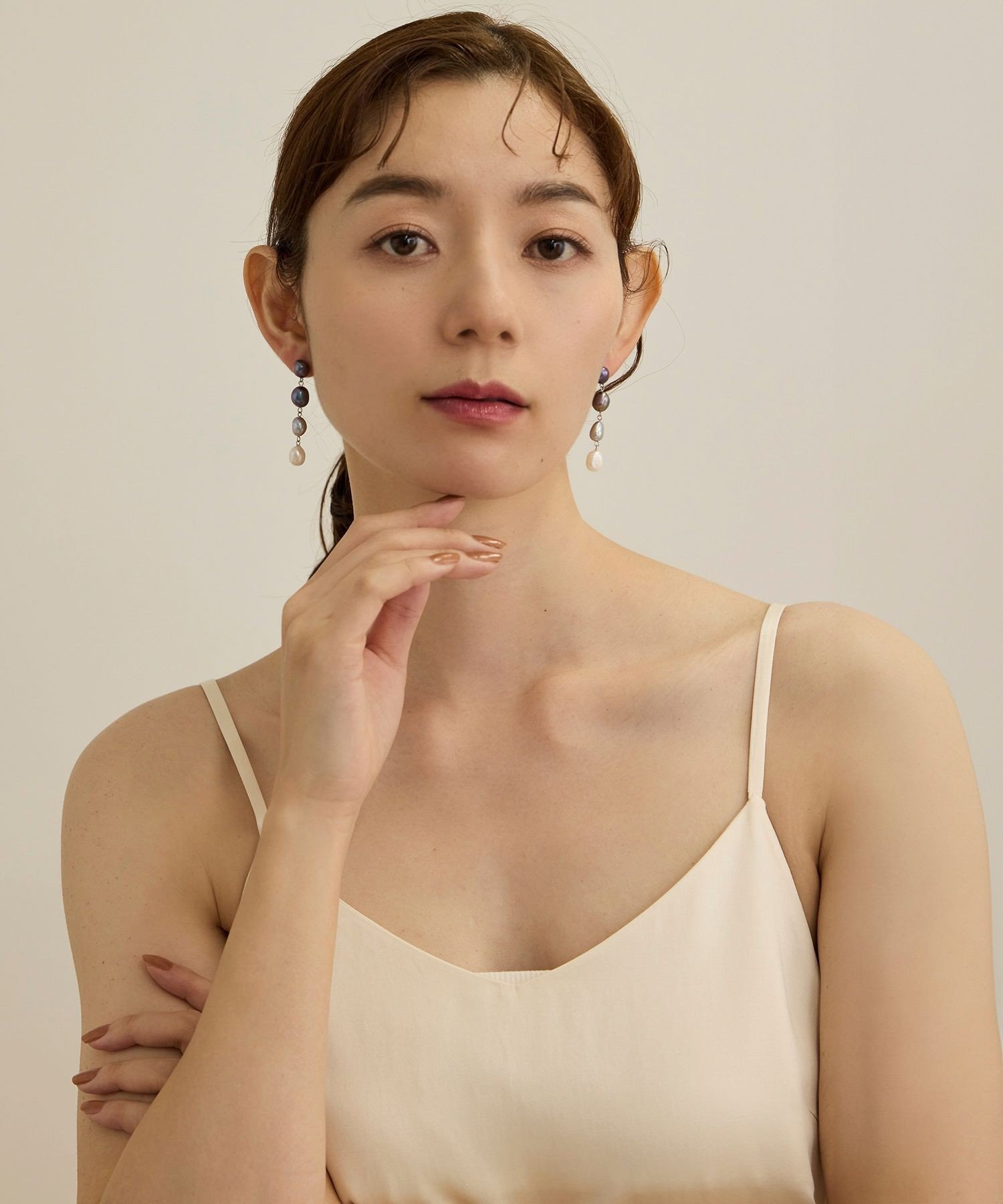 ROPE' グラデーションパールピアス ロペ アクセサリー・腕時計 ピアス ブルー【送料無料】