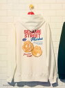 SESAME STREET MARKET 【CAFE SWEETS】【UNISEX】フーディ(SWEETS) セサミストリートマーケット トップス その他のトップス ネイビー ホワイト【送料無料】