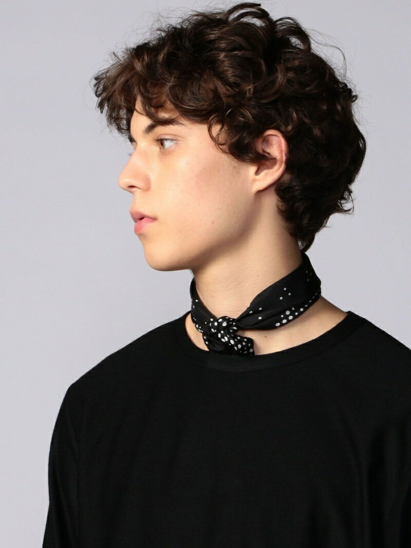 【SALE／70%OFF】TOMORROWLAND GOODS TOMORROWLAND シルク ドットスカーフ トゥモローランド ファッション雑貨 その他のファッション雑貨 ネイビー ブラック ブラウンのサムネイル