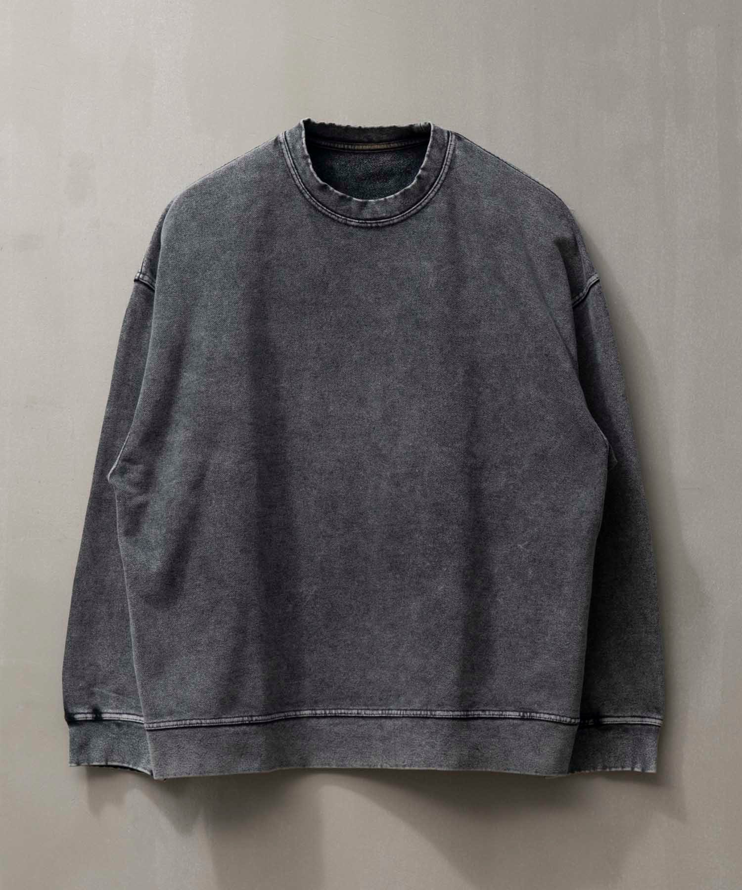 MAISON SPECIAL Chemical Over-Dye Heavy-Weight Sweat Prime-Over Crew Neck Pullover メゾンスペシャル トップス スウェット・トレーナー ブラック ホワイト パープル レッド ブラウン