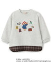 【SALE/20%OFF】petit main 【パディントン(TM)】裾布帛トレーナー ナルミヤオンライン トップス スウェット・トレーナー グリーン ホワイ...