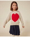 【SALE/10%OFF】PETIT BATEAU ウール&コットンニットプルオーバー プチバトー トップス ニット ホワイト【送料無料】