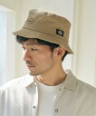 【SALE/25%OFF】ikka Dickies ディッキーズ ロゴ刺繍バケットハット イッカ 帽子 その他の帽子 ベージュ ブラック グレー