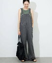 SLOBE IENA LE DENIM BARE BK サロペット スローブ イエナ オールインワン・オーバーオール オーバーオール・サロペット ブルー グレー...